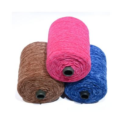 China Sustainable Factory Dyed Polyester Fancy Yarn Super Giant Chunky Chenille Yarn For Hand Knitting Yarn for sale