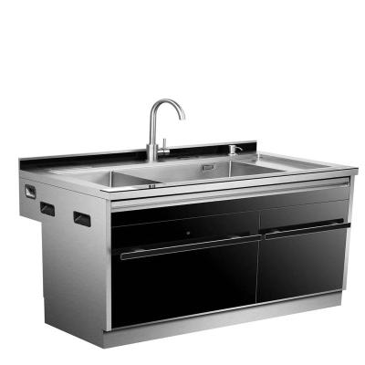 China Comfortable built-in household sink with disinfection cabinet and dishwasher for sale