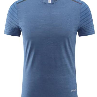 China Anti-wrinkle summer sports fitness short sleeve men's cotton casual crewneck solid color t-shirt for sale