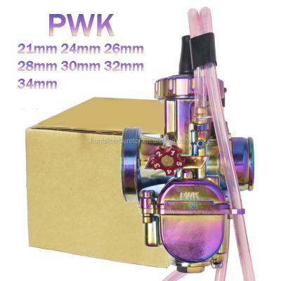 China Aluminum Zinc Alloy (Ready Stock) For PWK 21 24 26 28 30 32 34 Colored For Keihin PWK Motorcycle Carburetor Carburador 2 Racing Power Jet Racing M for sale