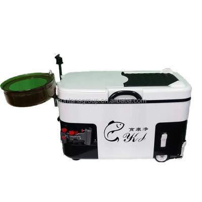 China Large Seat 36L Fishing Easy Carry Multifunctional Aluminum Tool Box for Live Fish Storage for sale