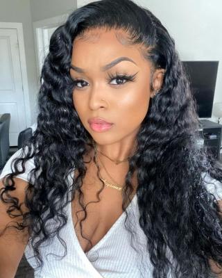 China Afro Kinky Curly Wig Short Silky Straight Wave/Body Wave/Loose Wave/Full Virgin Brazilian Curly Black Hair Lace Front Wig For Black Women,Real Curly Hair Wig Hair for sale