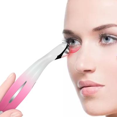 China Anti-Puffiness Mini Portable RF Rejuvenation Wrinkle Remover Heating Eye Massage Pen Skin Care Tool for sale