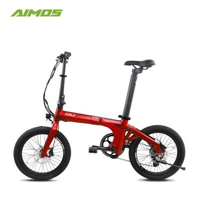 China Aluminum alloy 20 inch folding city electric bike with full suspension for sale