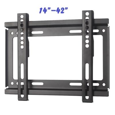 China Double Rear Panel Audio Visual Mobile Column Stand Trolley For 14 quot; to 42" flat panel TV for sale