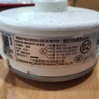 China Resin Cooler Pack Brushless DC Motor WZDK20-38G for sale