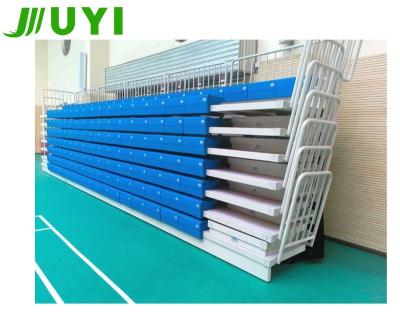 China Football Soccer Baseball Field JUYI Retractable Bleacher Electric Tiered Telescopic Seating Seating With Bench Type JY-750 for sale