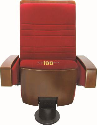 China Red Wooden Mesh Chair JY-916 Lecture Hall Chair Cinema Chair for sale