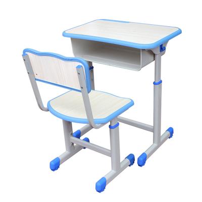 China Modern Wholesale Ergonomic Factory Price Wooden And Steel Price And High Quality Classroom Desk And Chair Set JY-S107 Best Guarantee for sale