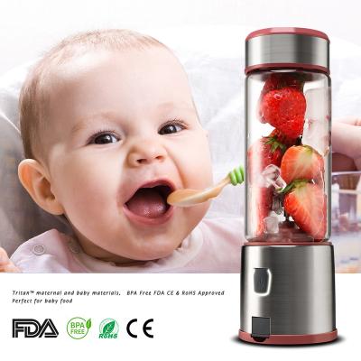 China 450ml Body Stainless Steel Appearance Motor Blender Blender Classic Pure Copper Glass Smoothie Maker Mini Portable Blender Cup for sale