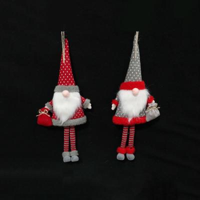 China Polyester Factory Sales Direct Hanging Christmas Doll 34cm Cute Dwarf Ornament For Euro Market for sale