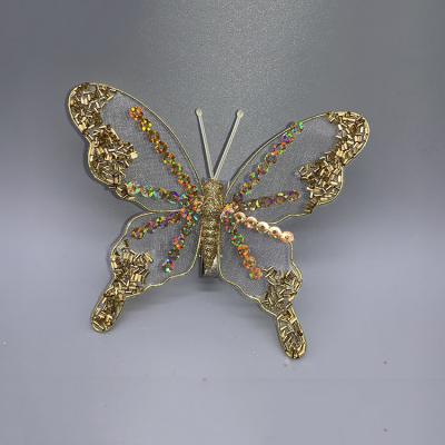 China Holiday Festival Assorted Colors Customized Handwork Home Arts Butterflies Decoration Feather Decorative Butterfly For Decor for sale