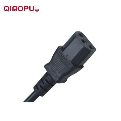 China COMPUTER Qiaopu USA AC NEMA 5-15P/C13 3 Pin Extension Computer Power Cord Plug for sale