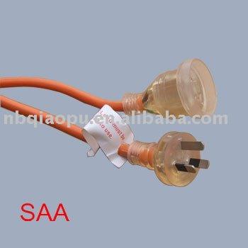 China Australia SAA Power Cords / Australia Commercial Extension Cord / Heavy Duty Power Cord for sale