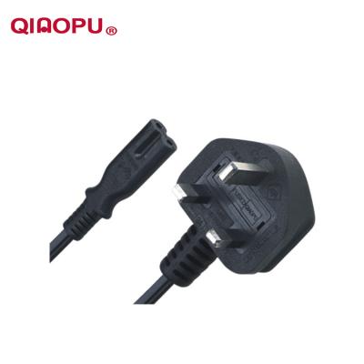 China Home Appliance Qiaopu D09 Qt3 R-U Type BSI 3 Pin Power Cord Cable for sale