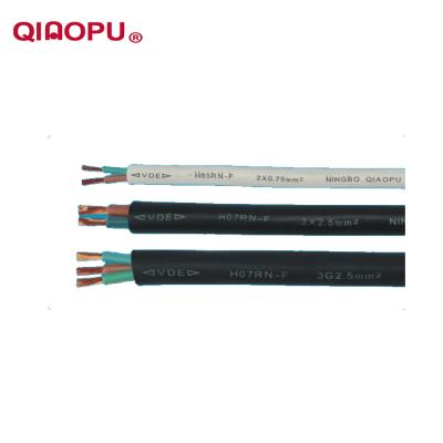 China QIAOPU Home Appliance PVC VDE Copper Extension Cord And Rubber Power Cord for sale