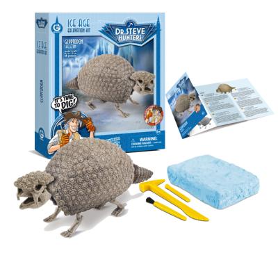 China Museum-quality Dinosaur Assemble Kit Dinosaur Thee Selling Glacier World Excavation Kit Dinosaur Skeleton Children's Educational Toys for sale