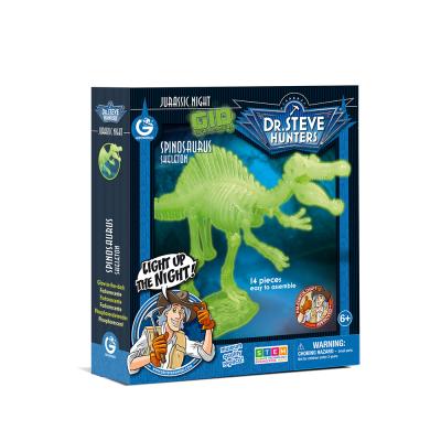 China Museum-quality dinosaur good quality geoworld skeleton glow in the dark dinosaur skeleton puzzle kids play dinosaur for sale