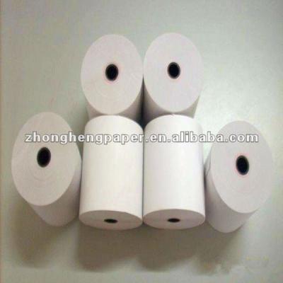 China 80mm*80mm Thermal Paper Roll 80x80 ZHONGHENG 55-60g Grammage 100% Pulp Virgin for sale