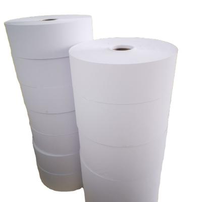 China width 240mm factory price 75MIC Matt Self Adhesive Paper Pp Film Roll For Inkjet Memjet Printers 120g white linner water base for sale