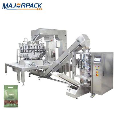 China Automatic beverage cashew nut chewing gum chickpea grass suger lentils lollipop paste filling pouch packing machine for namkeen for sale