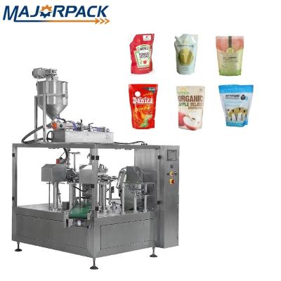 China Premade Pouch Bag Sample Lotion Cream Filling Beverage Customized Cosmetic Packing Machine for sale