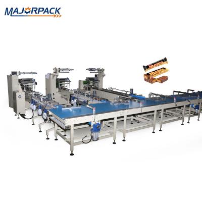 China Food Majorpack MP-100 Automatic Flow Packing Machine Chocolate Energy Bar Packaging Machine for sale