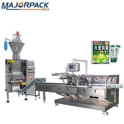 China Fully Automatic Majorpack CLOTHING Powder Seasoning Powder Nutrition Lanes Packing Machine And Carton Box Packing Machine Multi Line for sale