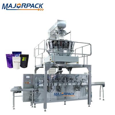 China Full Automatic Flow Type Beans Seeds Chocolate Ball Beverage Majorpack Nice Option Coffee Beans Pre-made Bag Packing Machine for sale