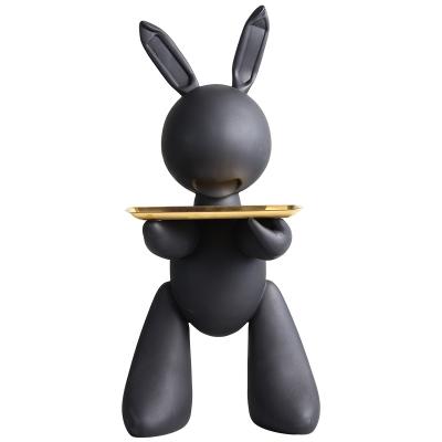 China Floor Art Decor Accessories Decorative Large Resin Robot Rabbit Household Ornaments for sale