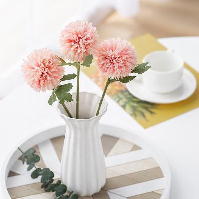 China Home Decoration Chrysanthemum Dandelion Plastic Wedding Flowers Artificial Silk Hot Cloth Small for sale