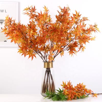 China Artificial Silk 90cm Maple Leaf Plant Silk Table Wedding Hotel Home Decoration for sale