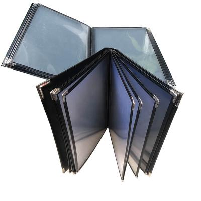 China For Restaurant Leather Menu Covers Holders Menu Book Holder CoversFor Restaurant Hotel Bar Drinks BBQ Menu Book for sale