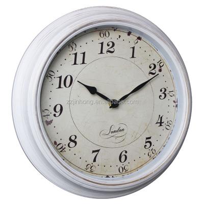 China Retro Antique Style Wall Clock Vintage Plastic Wall Clock for sale