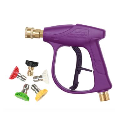 China Gun New Inventions Adjustable 5 Nozzle High Pressure Water Jet Gun Wash Cleaner for sale