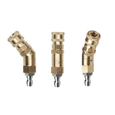 China Wholesale Machinery Repair Shops Brass 360 Degree Pressure Water Quick Coupler Foam Gun Connecting Adapter for sale