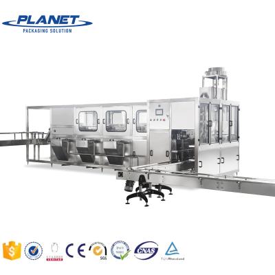 China FOOD PLANET MACHINE 300BPH 5 gallon water filling machine / QGF-300 5 gallon water barrel filling line for sale