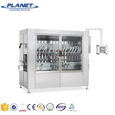 China New Design Fully Automatic Linear Type Piston Food Sauce Beverage Lubricant Engine Edible Oil Machine Food Filling Capping Price for sale