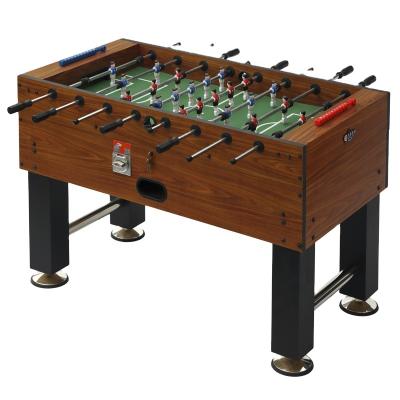 China MDF+PVC 10 years history of commercial coin operated table games foosball table football for sale