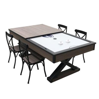 China Jiuxing 679 MDF Hockey Mesa Metal Surface 2 In 1 Air Hockey Table With Dining Table Top for sale