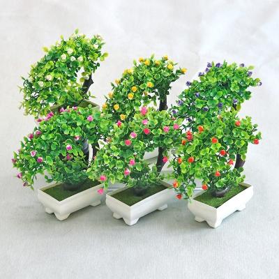 China Luxury Nordic Simulation Plant Floral Potted Living Room Office Desk Decoration Artificial Flower Indoor Home Ideas for sale