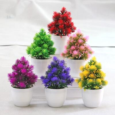 China Luxury Nordic Simulation Plant Floral Potted Living Room Office Desk Decoration Artificial Flower Indoor Home Ideas for sale