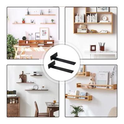 China Iron Modern simple storage fixed bracket Wood and iron art T bracket for sale