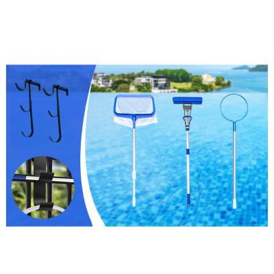 China Stocked Wall-mounted pool equipment fence iron hook Heavy duty fence hook adjustable fence hanger for sale