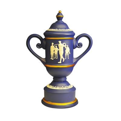 China Large Art Wholesale Resin Sport Golf Trophy Folk Trophy Manufacturers Resin Trophy for sale