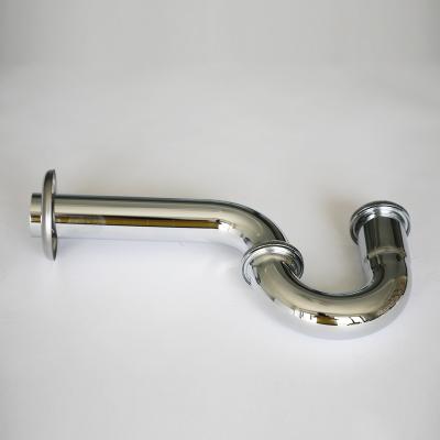 China Modern Stainless Steel Toilet Waste Sink Bathroom Drainer Siphon Drain Bottle Trap For Wash Basin for sale