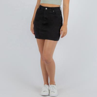 China High Quality Plus Size Jeans Denim Skirts Solid Color Sexy Skinny Women Mini Skirt for sale