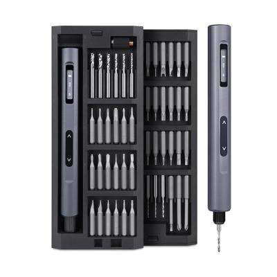 China 2024 Electrical Precision Screwdriver Kit 2 Gear Torque Control 400 Screw 1 Type-C Rechargeable Magnetic Aluminum Case CGS100105 for sale