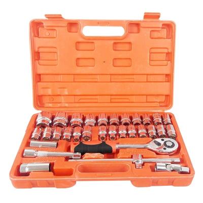 China Auto Repair  Set New car repair kit Chrome vanadium steel 32pcs ratchet wrench socket set for sale