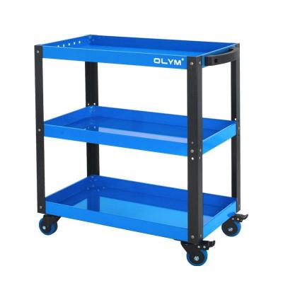 China Mobile Tool Trolley 3 Tier Heavy Duty Workshop Garage Mechanic Utility Trolley Service Tool Cart for sale